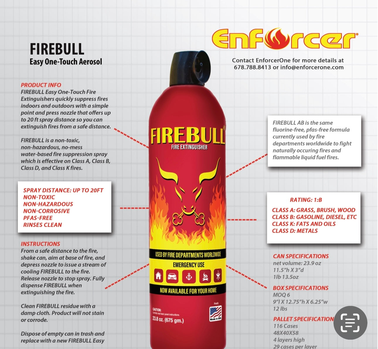 Firebull: Fire extinguisher